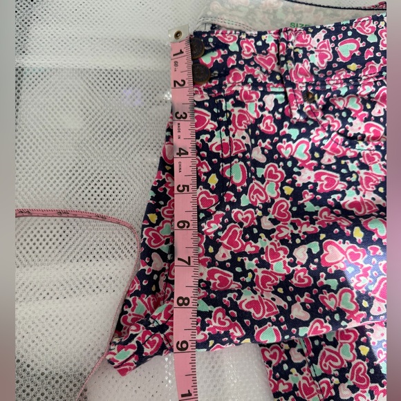 Lilly Pulitzer worth skinny mini pants size 10 navy candy hearts - Picture 7 of 9